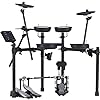 Donner DED-95 Electric Drum Set, Electronic Drum Kit for Beginner with Kick Drum, 180 Sounds, Quiet Mesh Drum Set with Drum Throne, Sticks Headphone, and 40 Melodics Lessons Blac