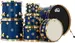 DW Collector's Series Maple/Mahogany 7-piece Shell Pack - Satin Regal Blue