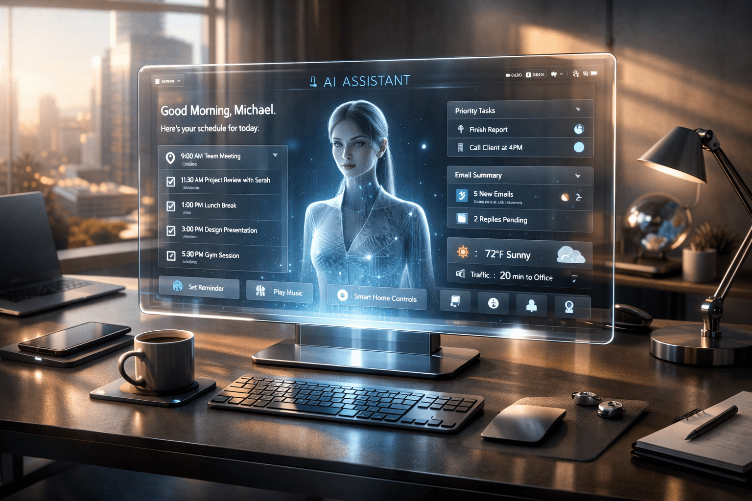 Smart scheduling and productivity using artificial intelligence.