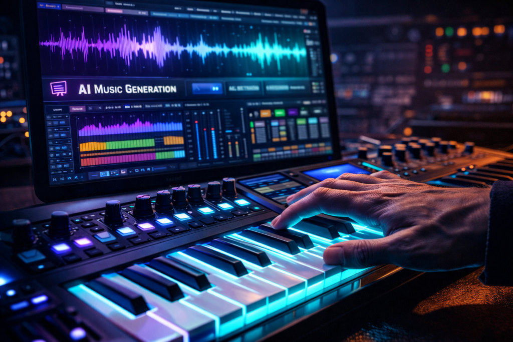 Using AI for fast music production