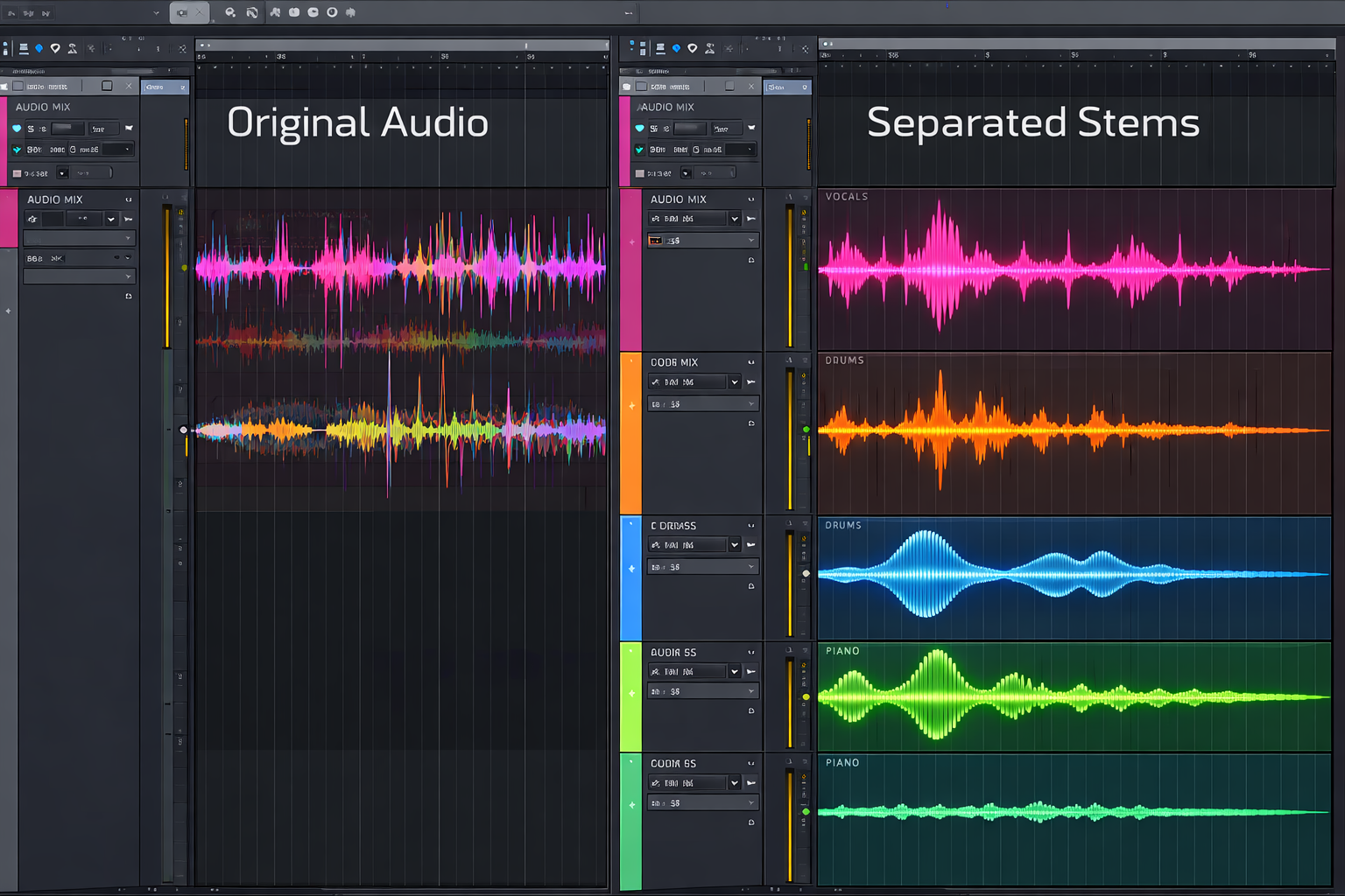 How the best AI stem splitters extract clean vocals and instruments.