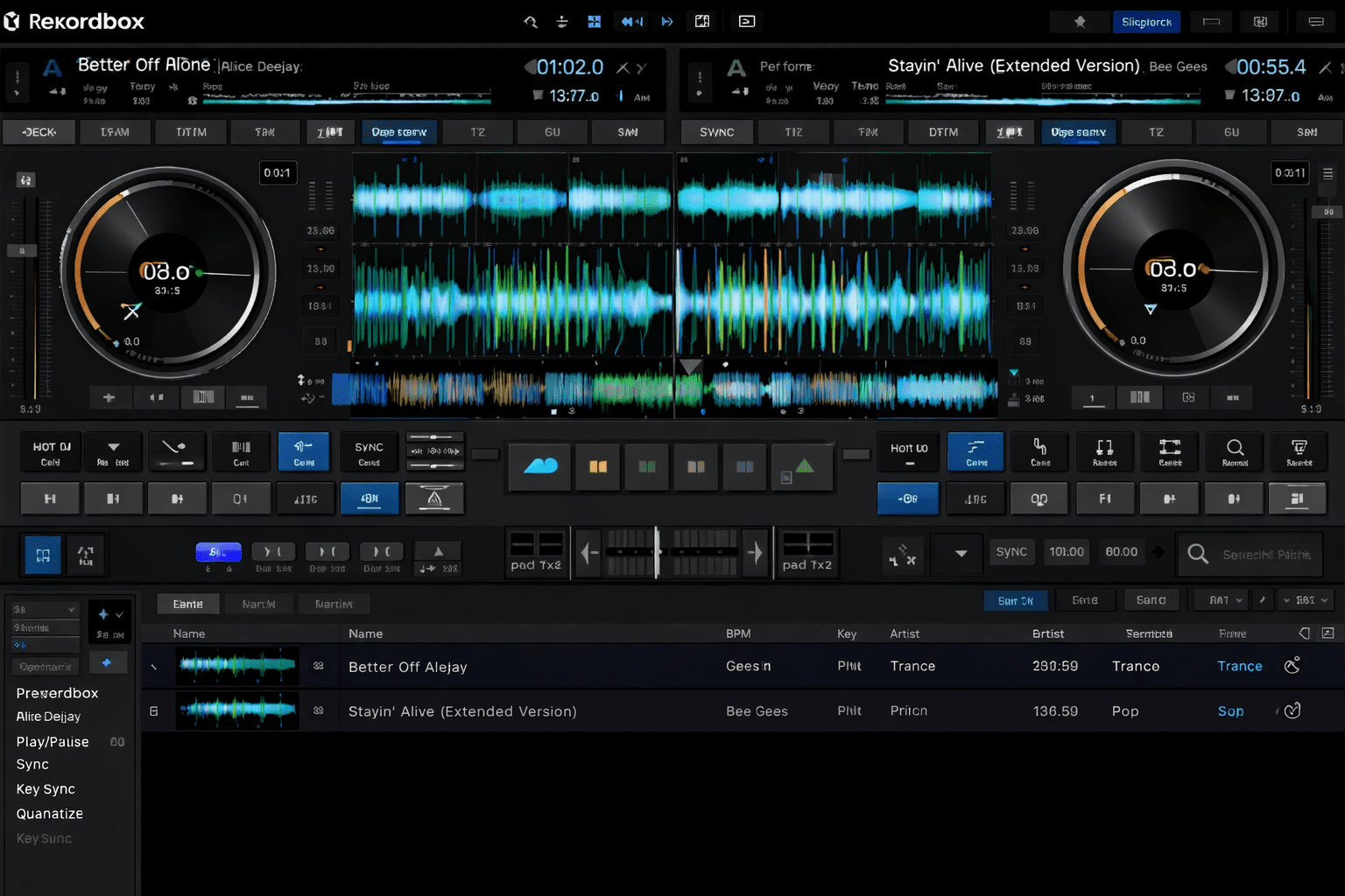 Professional DJ software used in a Budget DJ Gear for Home Studio Setup.