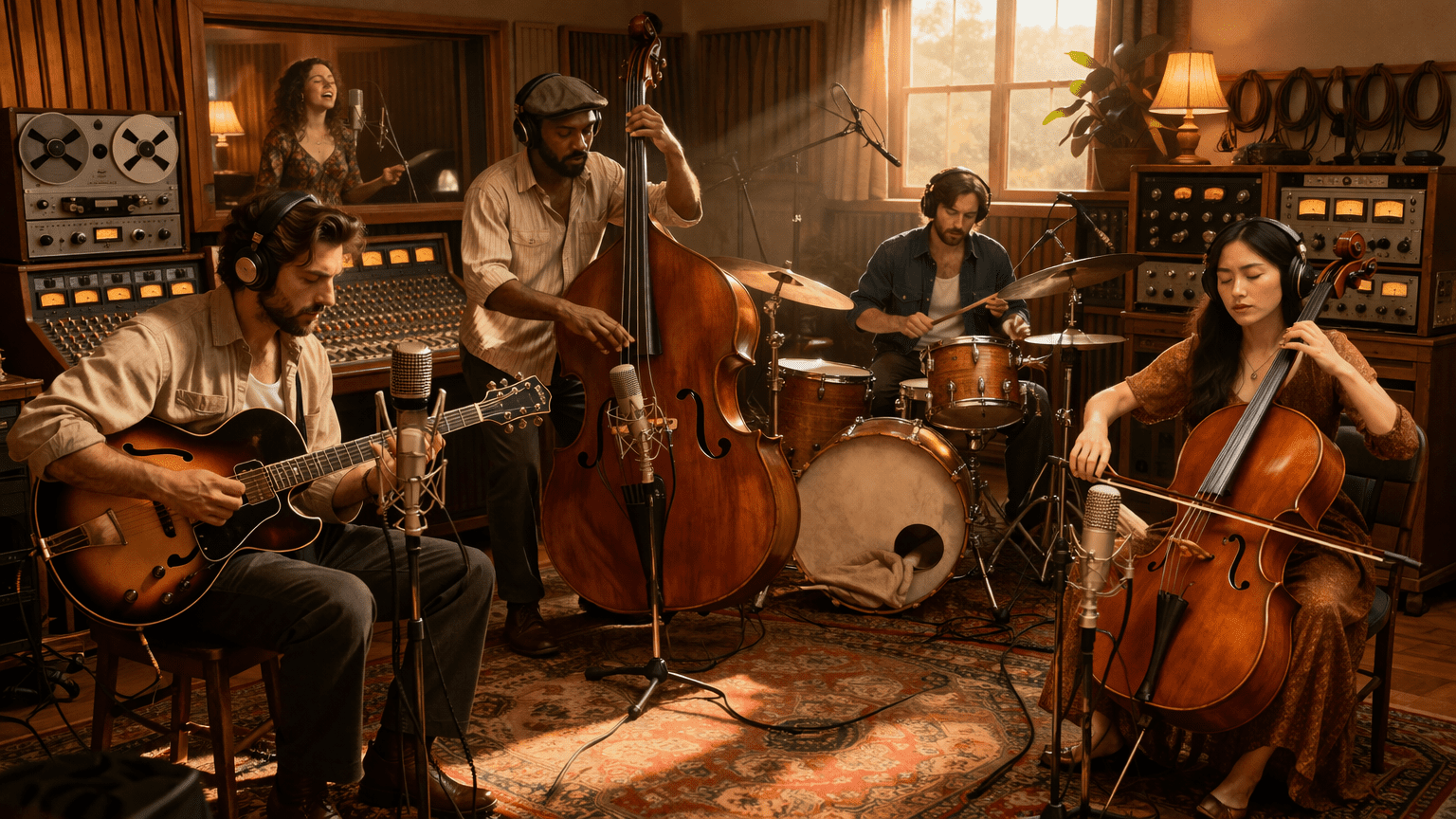 Non-AI Music Movement 2026 official studio session.