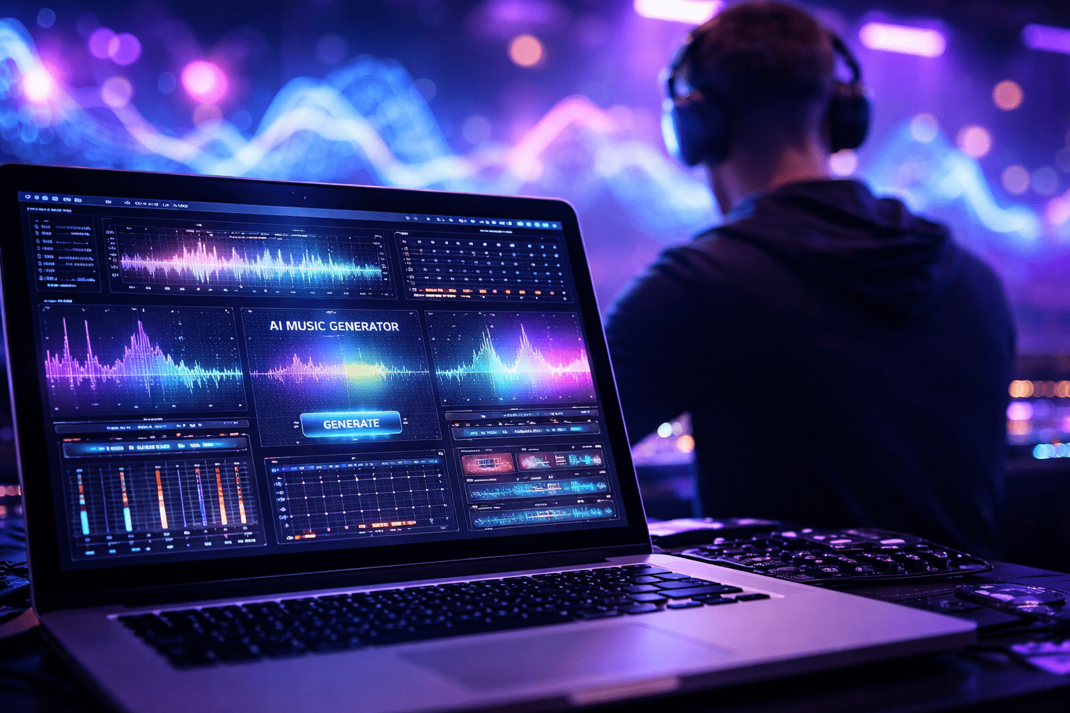 Interface of Suno AI and Udio Professional Music Creation software