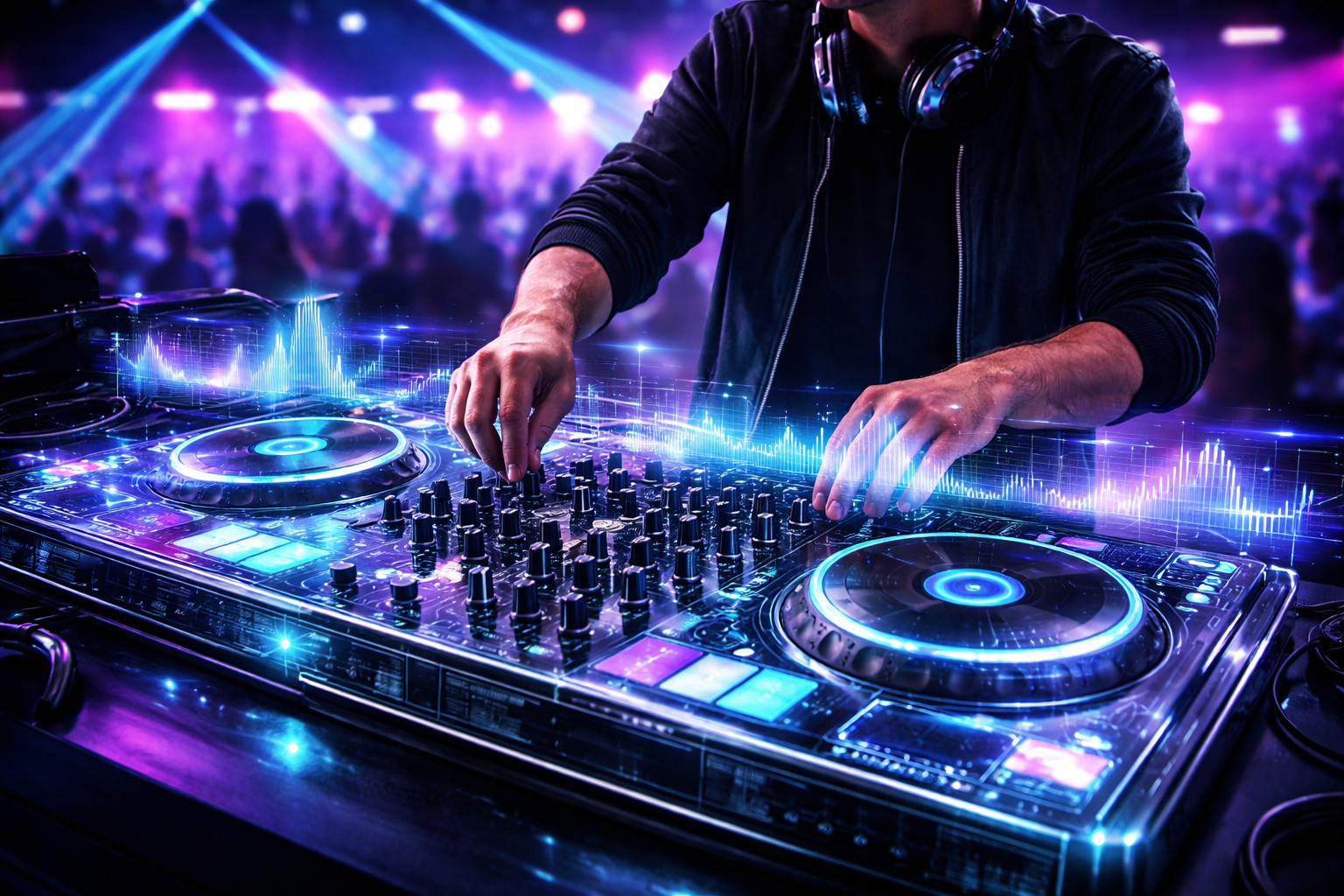 Best next-gen AI DJ controllers 2026 with holographic interface.